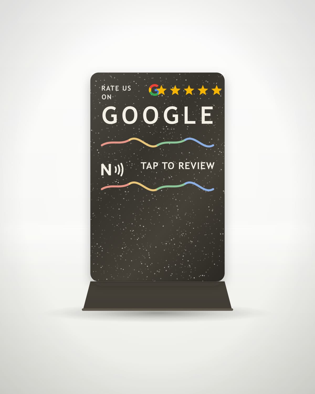 Google Yorum Standı — Koyu / Simli